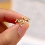 Mini Coquette Bow (14kt) Earrings