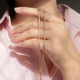 Flat snake link 20in (18kt) Chain