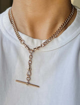 15in Antique Curb Watch (9kt) Chain