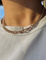 15in Antique Curb Watch (9kt) Chain