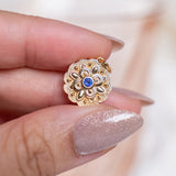 Cobalt Blue Spinel New Beginnings Mooncake Charm