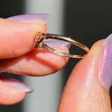 RESERVED FOR R | Blue Paste Ornate Swirl (9kt) Ring