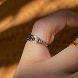 RESERVED for I | Star set Garnet (9kt) Ring