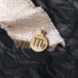 Itty bitty double-sided Scorpio (9kt) Charm