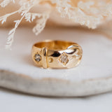 Old Mine Cut Antique Buckle (18kt) Ring