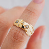 Old Mine Cut Antique Buckle (18kt) Ring