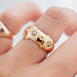 Old Mine Cut Antique Buckle (18kt) Ring