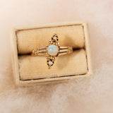 RESERVED FOR A | Opal and seed pearl (10kt) Pinky Ring
