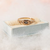 Star set rough cut diamond (10kt) Baby Ring