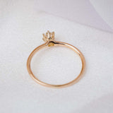 Warm Old Mine Cut Diamond (0.20ct, 14kt) Ring