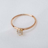 Warm Old Mine Cut Diamond (0.20ct, 14kt) Ring