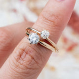 Warm Old Mine Cut Diamond (0.20ct, 14kt) Ring