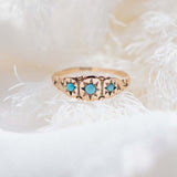Star Set Turquoise Panel (10kt) Ring