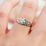 Star Set Turquoise Panel (10kt) Ring
