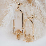 Swinging Cherub (14kt) Earrings