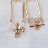 Swinging Cherub (14kt) Earrings