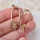 Swinging Cherub (14kt) Earrings