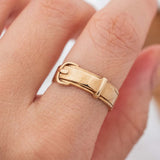 Vintage Belt Buckle (9kt) Ring