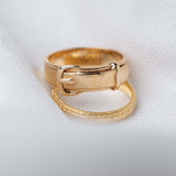 Vintage Belt Buckle (9kt) Ring