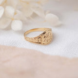 'FR' Signet Pinky (14kt) Ring