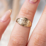 'FR' Signet Pinky (14kt) Ring