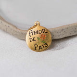 Enamel Portuguese 'Amor De Pais' (19kt) Charm