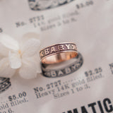 'Baby' with Eternity Pattern (10kt) Baby Ring