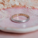 Time worn Chevron '2.22.22' (18kt) Ring