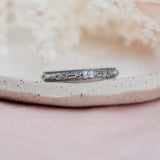 Forget-me-not and Bells Pattern (18kt) Ring