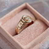 Floral Buckle (9kt) Ring