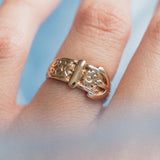 Floral Buckle (9kt) Ring