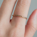 RESERVED | Swirl and milgrain edge Eternity (14kt) Ring