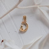 Initial 'G' with gem (9kt) Charm