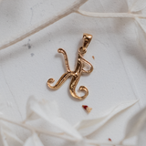 RESERVED FOR K | Cursive Initial 'K' (9kt) Charm