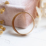 Antique Floral and Dot Cigar Band (18kt) Ring