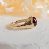 RESERVED FOR V | Almandine Garnet Signet (9kt) Ring