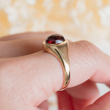 RESERVED FOR V | Almandine Garnet Signet (9kt) Ring