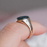 Lion Rampant Bloodstone Signet (18kt) Ring