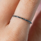 RESERVED FOR L | 'Mauboussin' Black Diamond Eternity (18kt) Ring