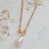 Mini Trombone Link (9kt) Necklace