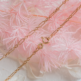 Mini Trombone Link (9kt) Necklace