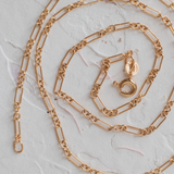 Mini Trombone Link (9kt) Necklace