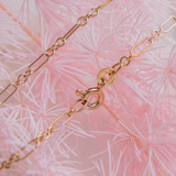 Mini Trombone Link (9kt) Necklace