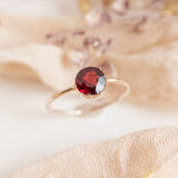 Garnet Solitaire Conversion (9kt) Ring