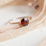 Garnet Solitaire Conversion (9kt) Ring
