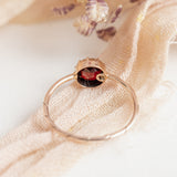 Garnet Solitaire Conversion (9kt) Ring