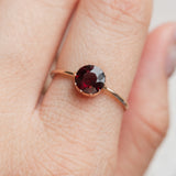 Garnet Solitaire Conversion (9kt) Ring