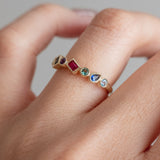 Dancing 'Dearest' (9kt) Ring