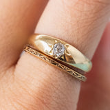 Star set Old Cut Diamond (18kt) Ring