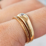 Star set Old Cut Diamond (18kt) Ring